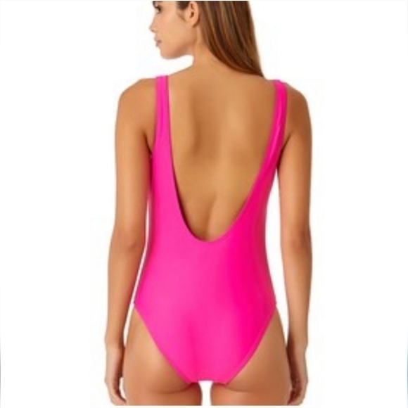 California Sunshine Women's One Piece "Sorry Not Sorry" Swimsuit NWT - Picture 4 of 8